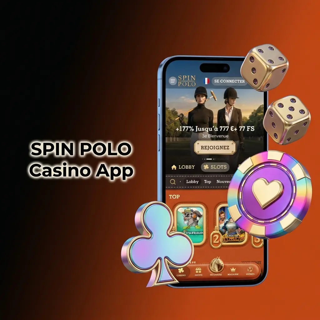 SPIN POLO Casino App mit Slots, Blackjack, Roulette und Live-Casino auf dem Smartphone