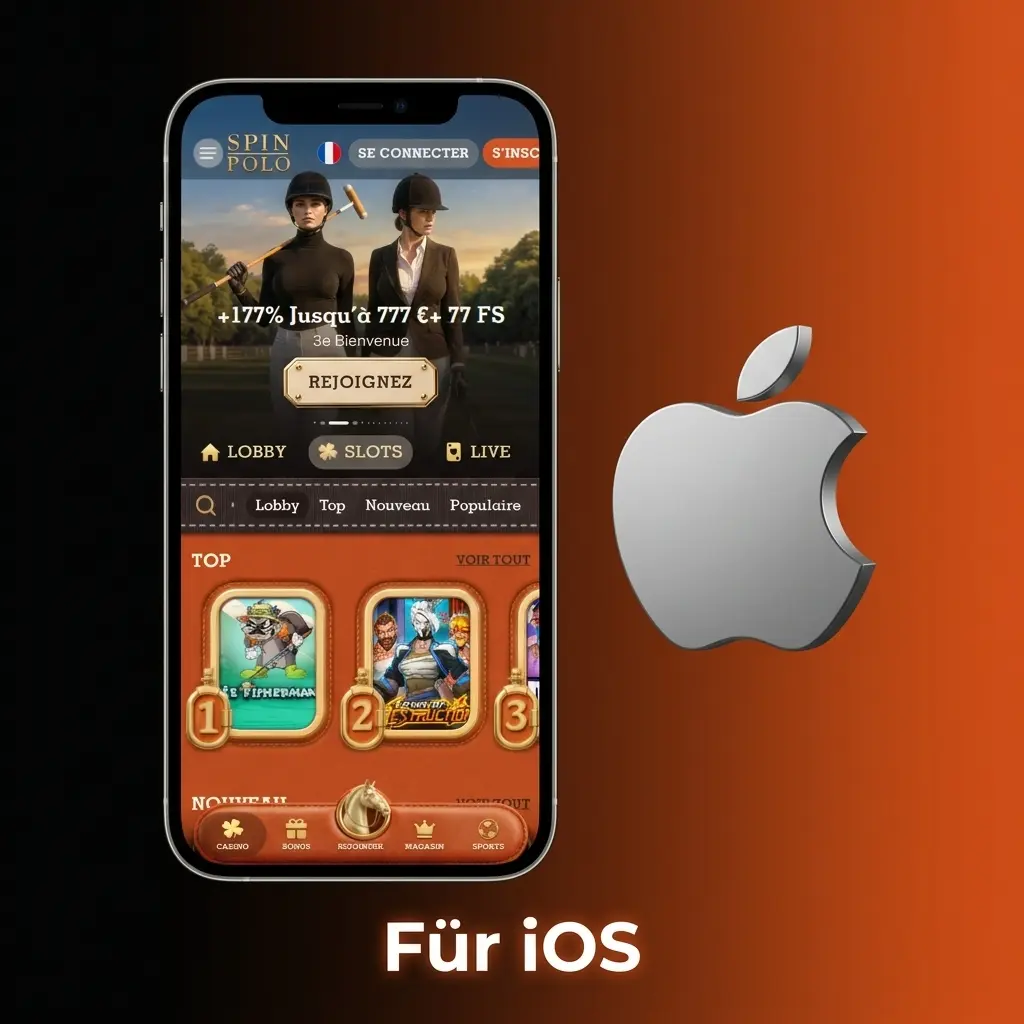 SPIN POLO Casino-App für iOS – Installation auf iPhone und iPad ab iOS 12.0 über den App Store