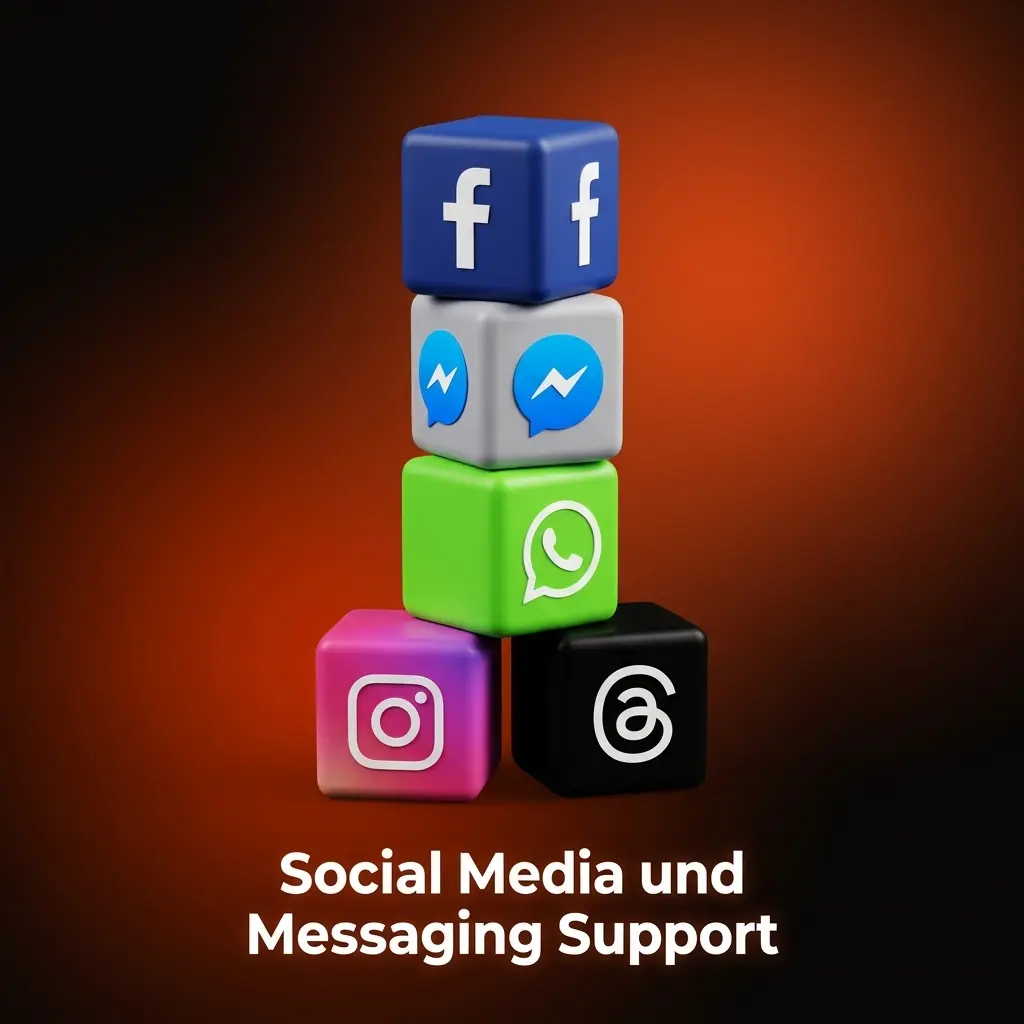 SPIN POLO Kundensupport über Social Media: Telegram, WhatsApp, Facebook Messenger und Twitter/X